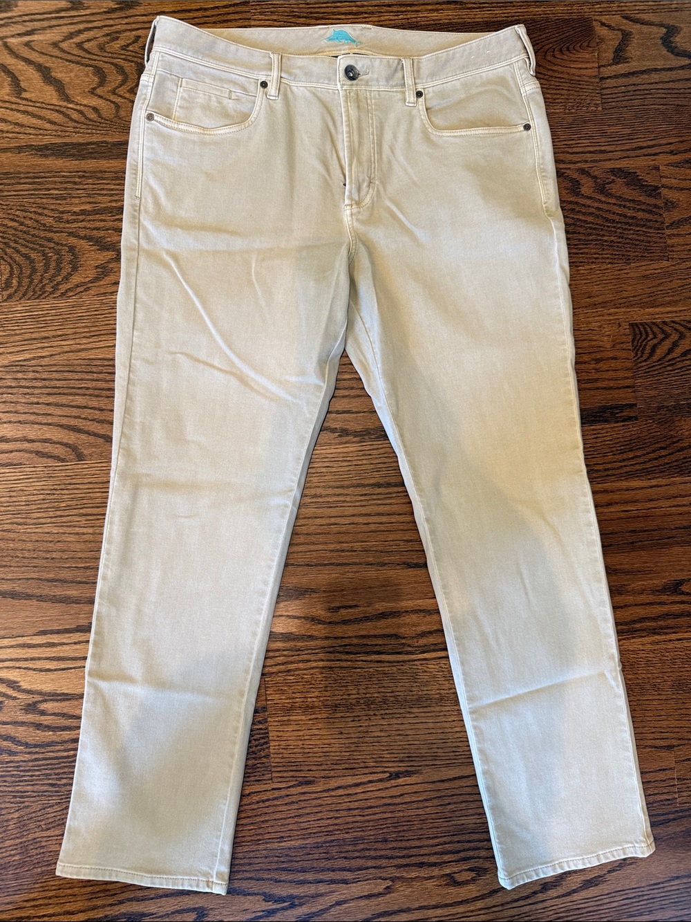 Tommy Bahama Slim Straight Jeans in Light Beige